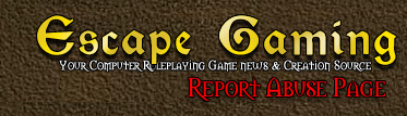 Escape Gaming - Report Abuse